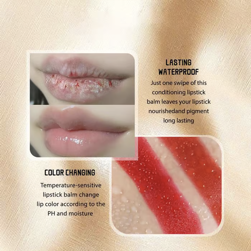 ⏰Only £7.99 Last Day Promotion!🎁- ✨Transferproof Color-Changing Lipstick💄CrystalClear Color Alchemy 💋 Auto-Tints on Contact!