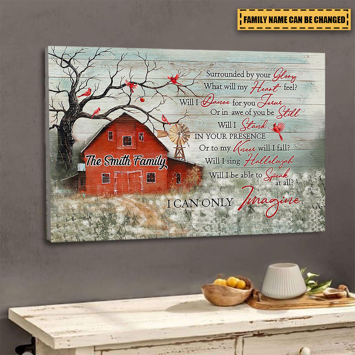 Personalized Canvas - I Can Only Imagine
