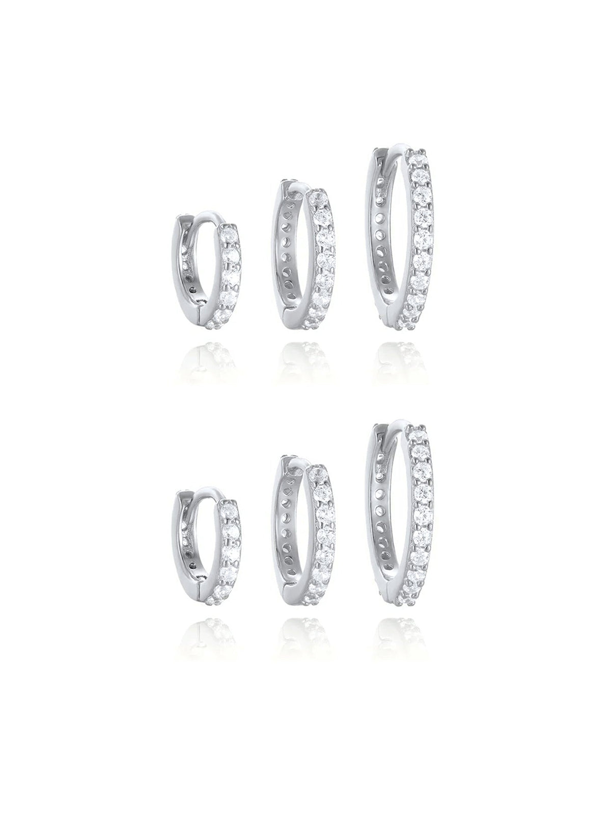 KOSINER 925 Sterling Silver Delicate Multi-Size Hoop