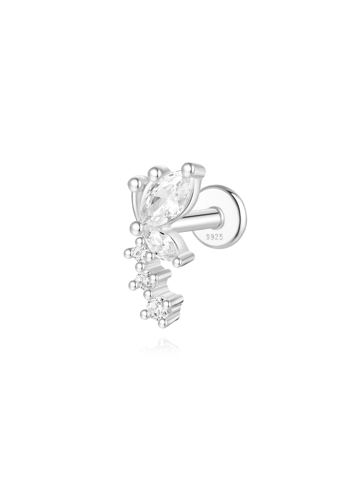 KOSINER 925 Sterling Silver Delicate Butterfly 3-Piece Set