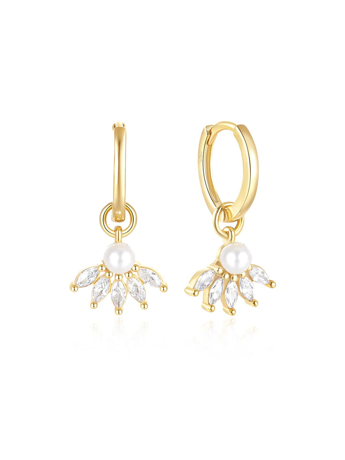 KOSINER 925 Sterling Silver Multi-Style Flower Set