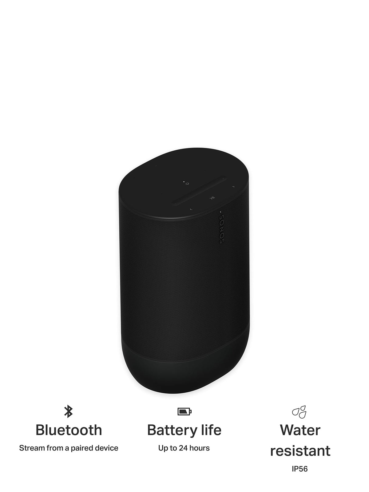 Sonos Move 2 Smart Speaker with Voice Control Black