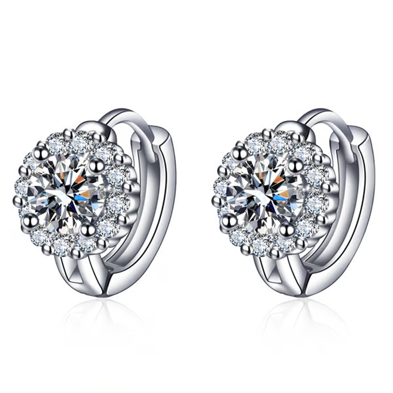 π Affordable Brilliance | Faux Moissanite Hoop Earrings | β¨ Daily Luxury πγ50% OFFγ