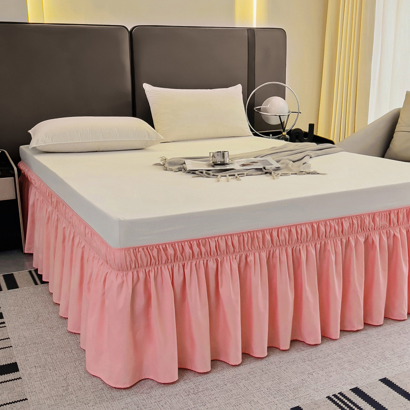 Effortless Setup Elastic Bed Skirt