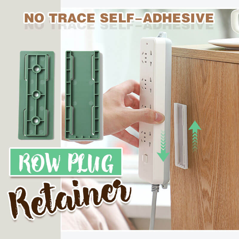 π’ LIMITED TIME 50% OFF! β° No Trace Self-Adhesive Row Plug Retainer β Keep Power Strips Tidy, Reusable & Easy Install π
