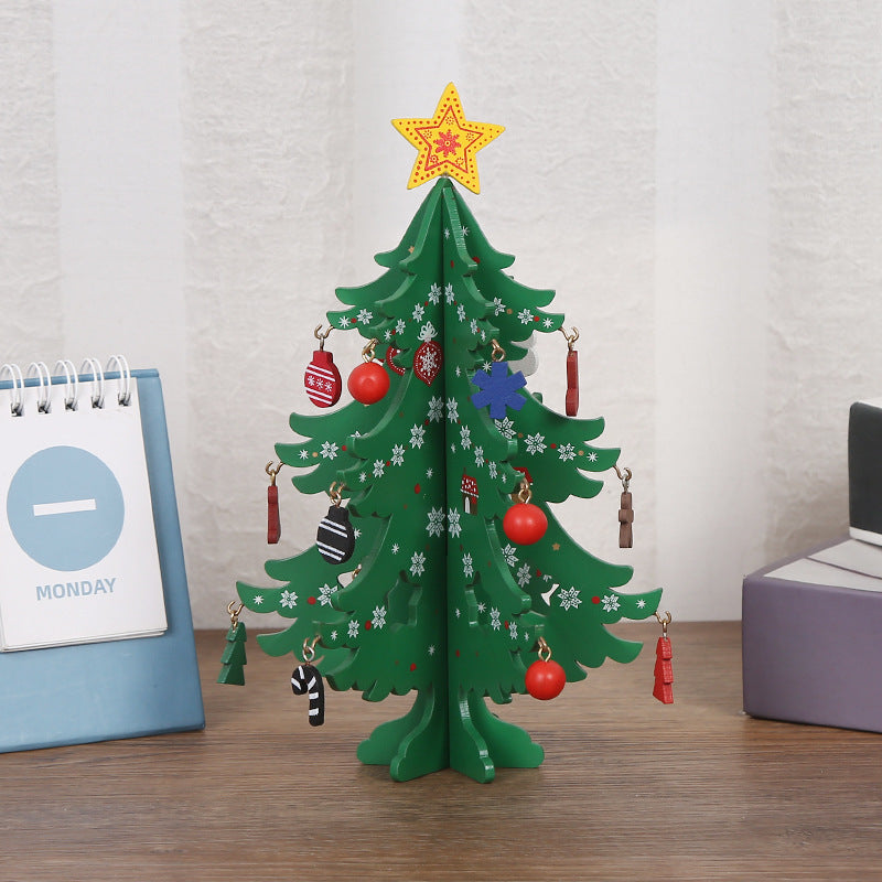 🎄 50% OFF NOW! 🎅 DIY Wooden Christmas Tree Ornament Set – Build, decorate & play – Perfect for festive family fun & creative décor ✨