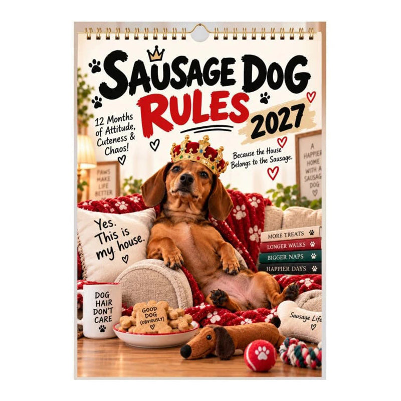 π 2027 HOT SALE π β€οΈ 50K+ SOLD! π 50% OFF NOW! πΈ 2027 Playful Dachshund Calendar