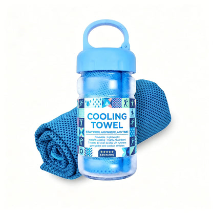 ⏰❄️Last Day Buy 1 Get 1 Free (Each only ￡3.99)☀️Cold Sweat Towel You Can Use Anywhere, Anytime! Reusable Soft Absorbent Cooling Portable