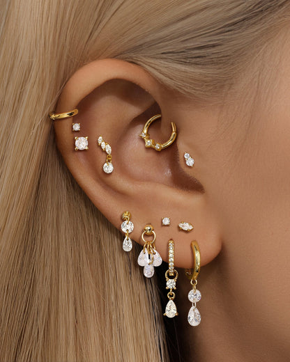 KOSINER 925 Sterling Silver Multi-Style Versatile Set