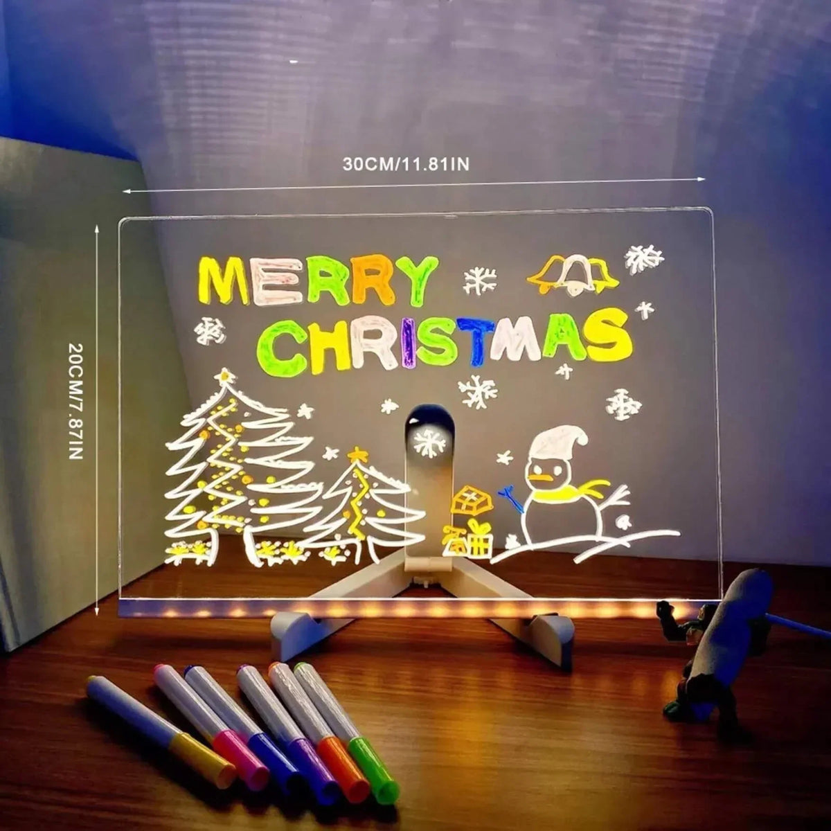 ⏳LAST DAY SALE ONLY￡7.99!🔥✨ LED Note Board 🎨Includes 7 colour pens, bright display & reusable – Perfect for messages, reminders & creative fun 🖍️