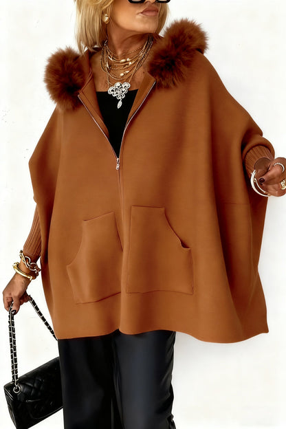 🎄 Hot Christmas sale 70% OFF & free shipping🧥Women's Fur Collar Solid Color Casual Jacket