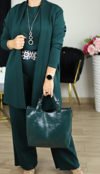 🎄 Christmas Spectacular: 70% Off 🎄 Grab the Elegant Longline Cardigan 3-Piece Set Now