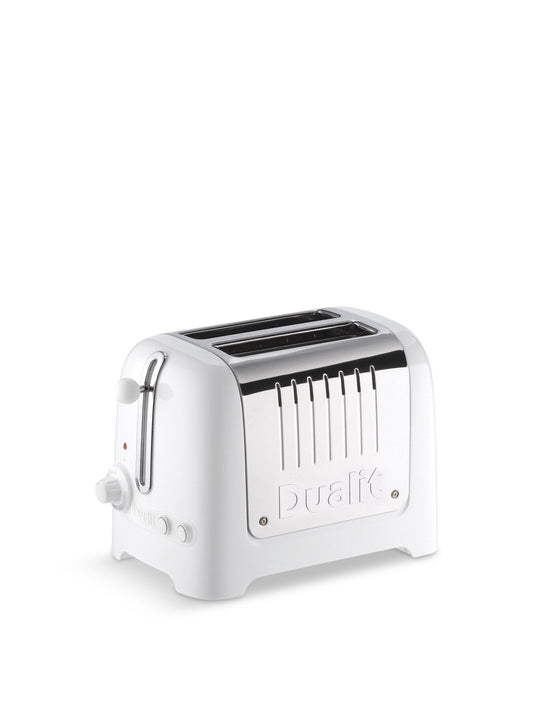 2 Slot Lit Pop Toaster White