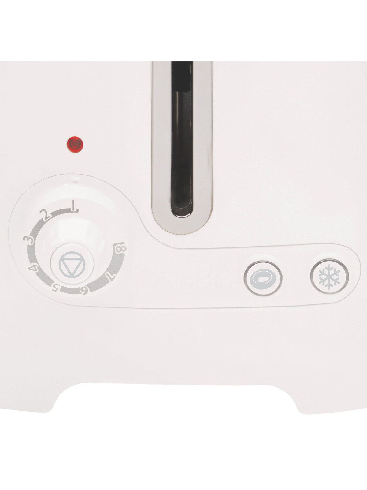 2 Slot Lit Pop Toaster White
