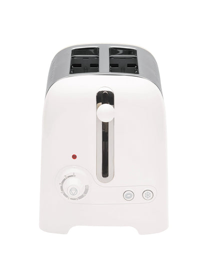 2 Slot Lit Pop Toaster White