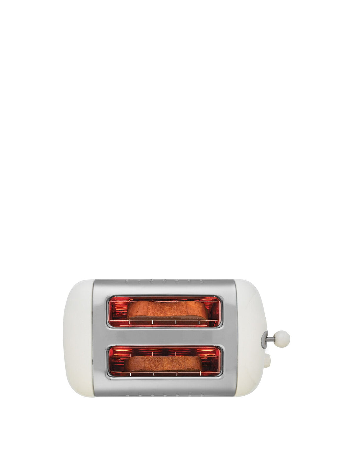 2 Slot Lit Pop Toaster White