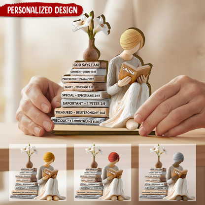 Personalized God Says I Am Wooden Plaque