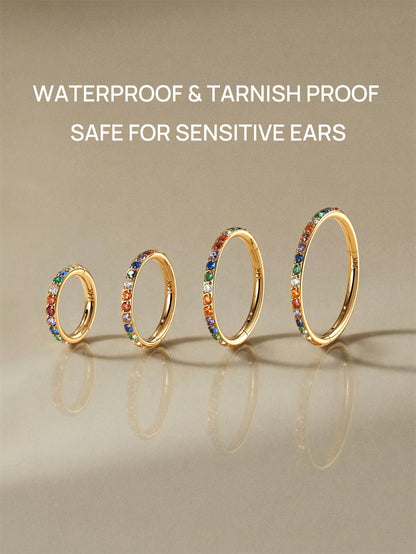 KOSINER Titanium Colorful Multi-Sized Hoop