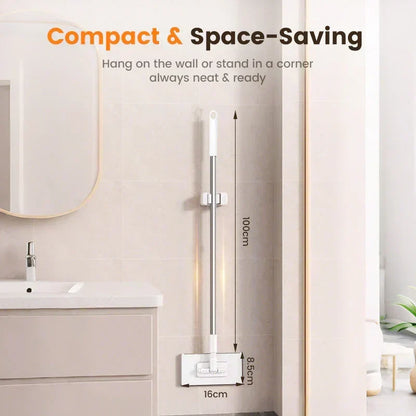 ⏳LAST DAY SALE ONLY ￡8.99!!🔥Extendable Telescopic Disposable Flat Clip Mop, 360° Swivel Lightweight Floor Mop