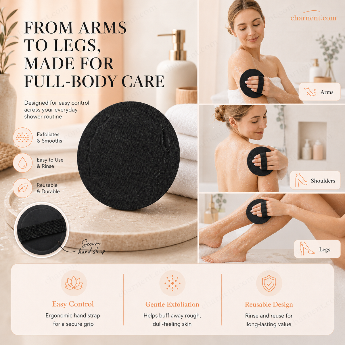 ✨Last Day Buy 1 Get 1 Free❄💦 🚿 Exfoliating Scrub Bath Pads – Gently exfoliate, unclog pores, reveal brighter skin. A little scrub goes a long way! ✨🛀