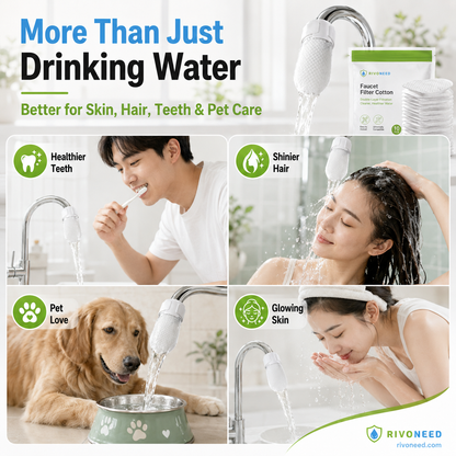 ⏰60%OFF💥Anti-Splash Kitchen Faucet Cotton Filter for Sediment & Rust Removal