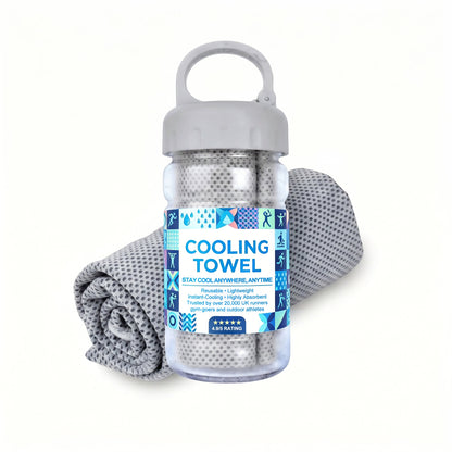 ⏰❄️Last Day Buy 1 Get 1 Free (Each only ￡3.99)☀️Cold Sweat Towel You Can Use Anywhere, Anytime! Reusable Soft Absorbent Cooling Portable