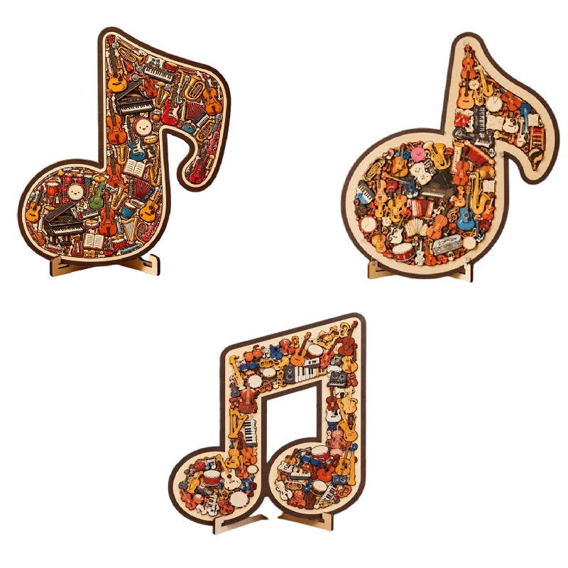 ⌛LAST DAY SALE ONLY ￡7.99!!🎵 Wooden Musical Note Puzzle – Handcrafted Brain Teaser for Music Lovers!  🧩 Perfect Gift • Eco-Friendly • Limited Stock! ⏳🇬🇧