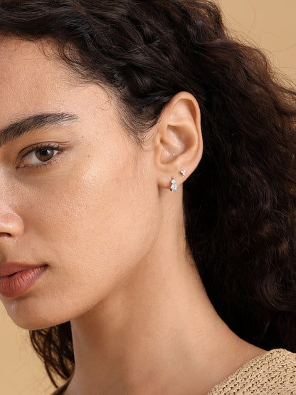 KOSINER 14K Solid Gold Simple Trio Hoop