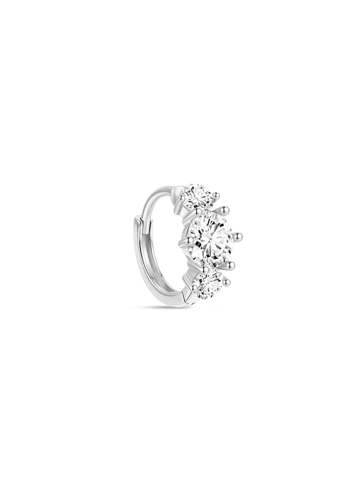 KOSINER 14K Solid Gold Simple Trio Hoop