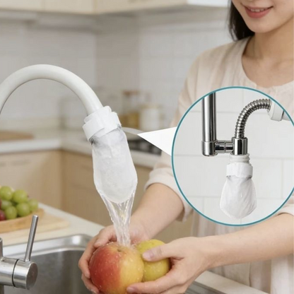 ⏰60%OFF💥Anti-Splash Kitchen Faucet Cotton Filter for Sediment & Rust Removal
