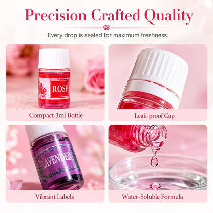 🔥 Limited Time 50% OFF 🎁 12-Pack Water Soluble Essential Oils Set – Fresh Fragrance for Diffusers, Humidifiers & DIY Crafts 🌺✨