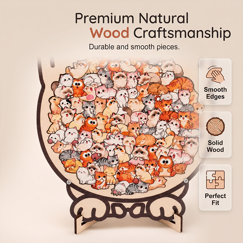 Wooden Animal Stacking Puzzle